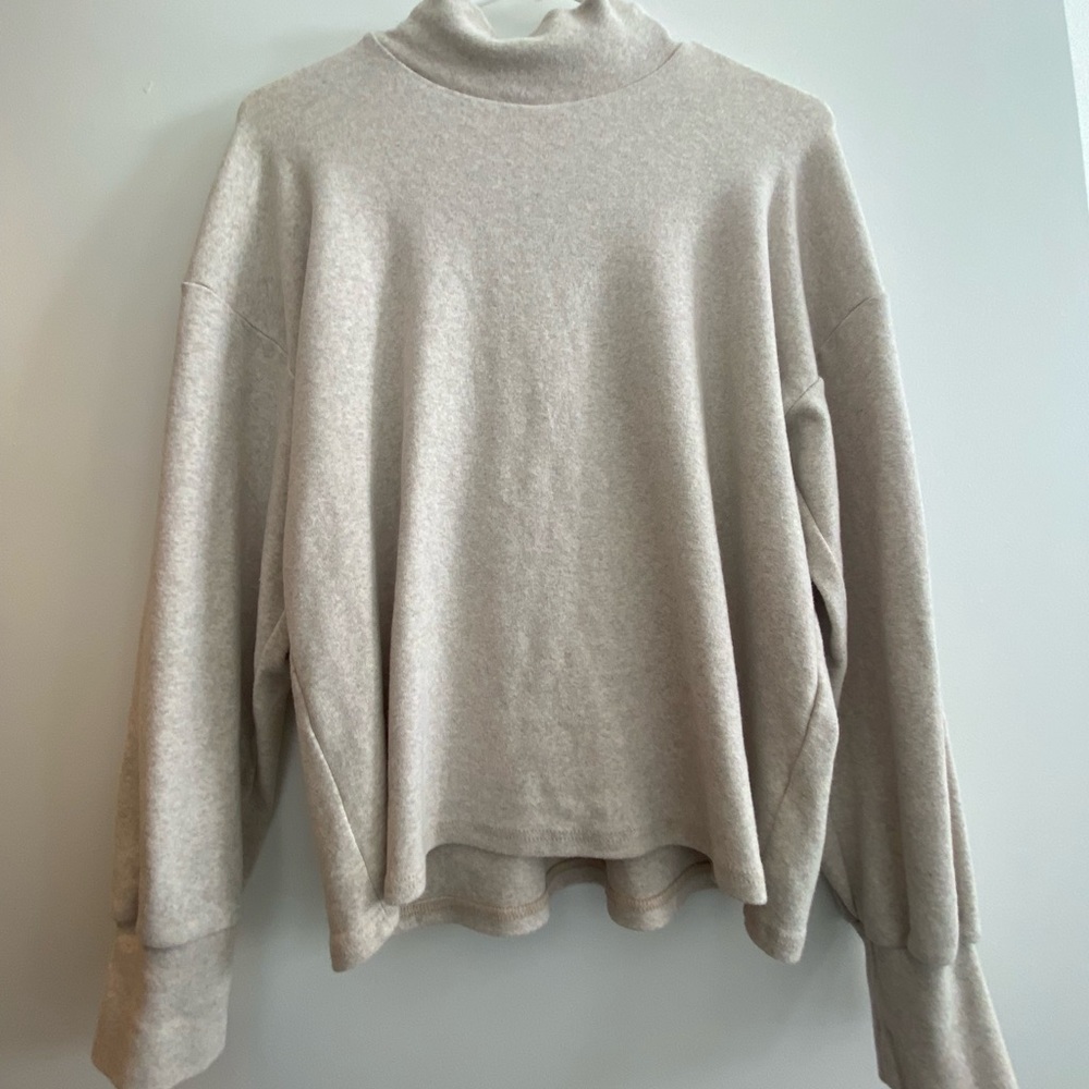 Mock neck tan sweater, Nordstrom rack